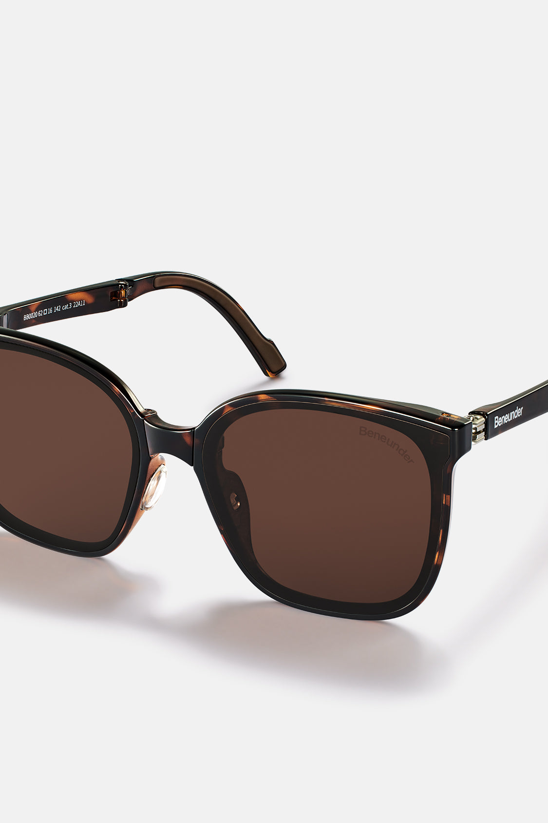 beneunder men's neonspace polarized folding sunglasses shades for women men #color_leopard brown