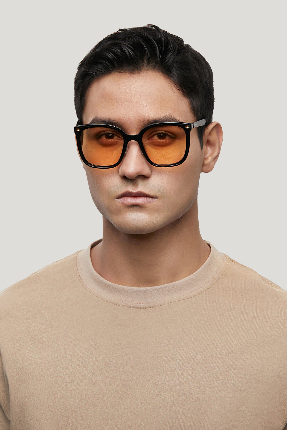 beneunder men's neonspace polarized folding sunglasses shades for women men #color_sunset orange