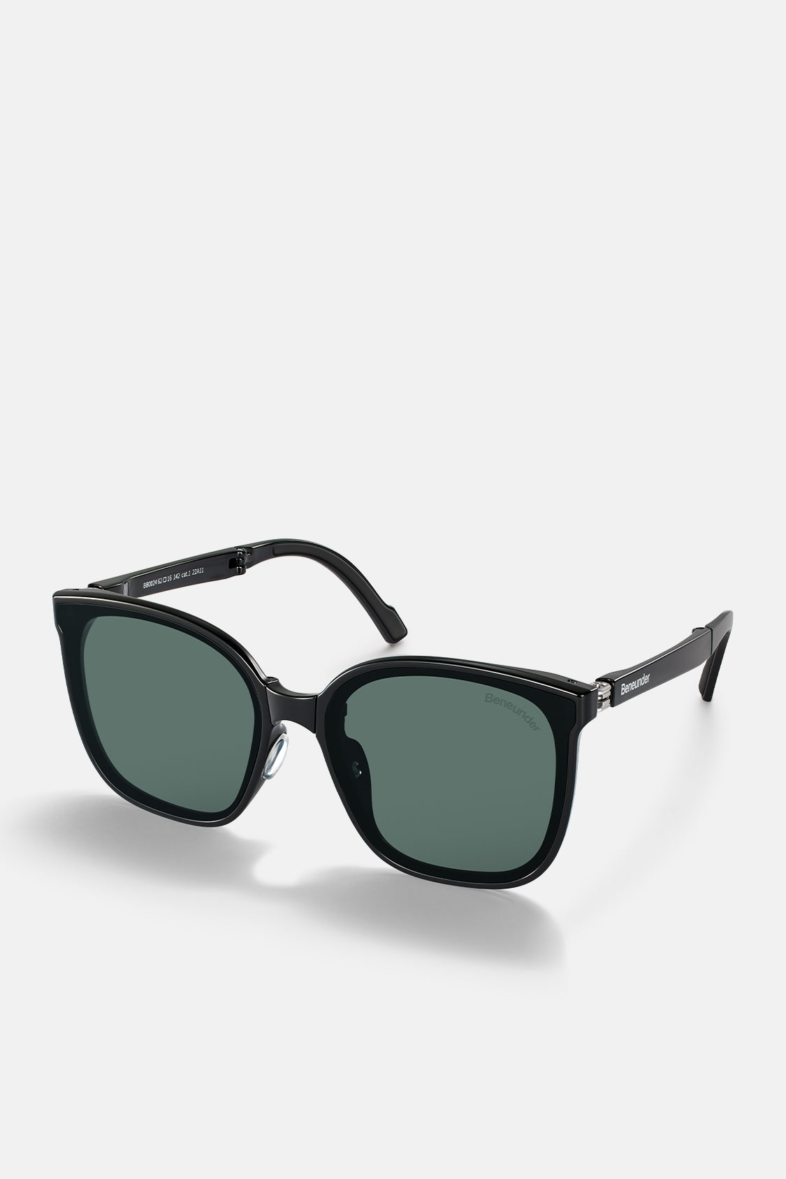 Polarized Folding Sunglasses for Women&Men, Beneunder UV400 Protection Super Lightweight Designer Square Sunglasses for Driving, Fishing, Hiking, Golf
