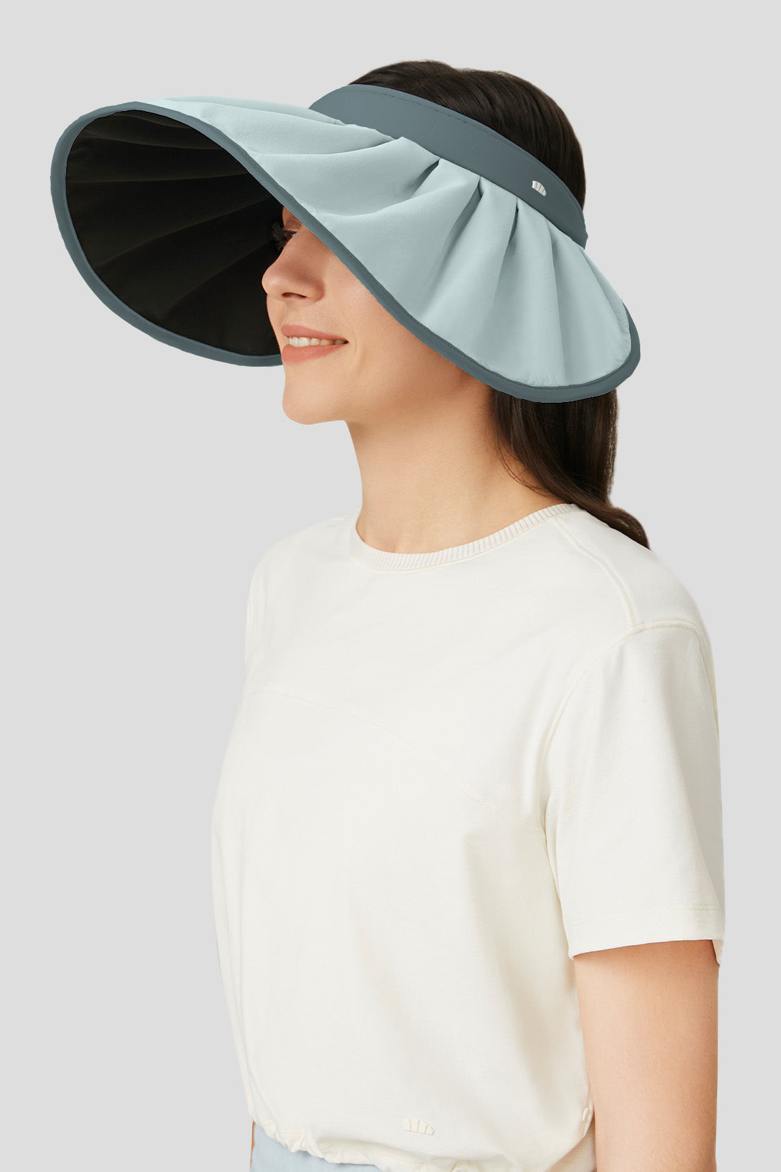 Sun Protection Hat for Women, Beneunder UPF50+ Packable Wide Brim UV Protection Sun Visor Hat Nordic Gray / One Size - Adjustable 55-58cm