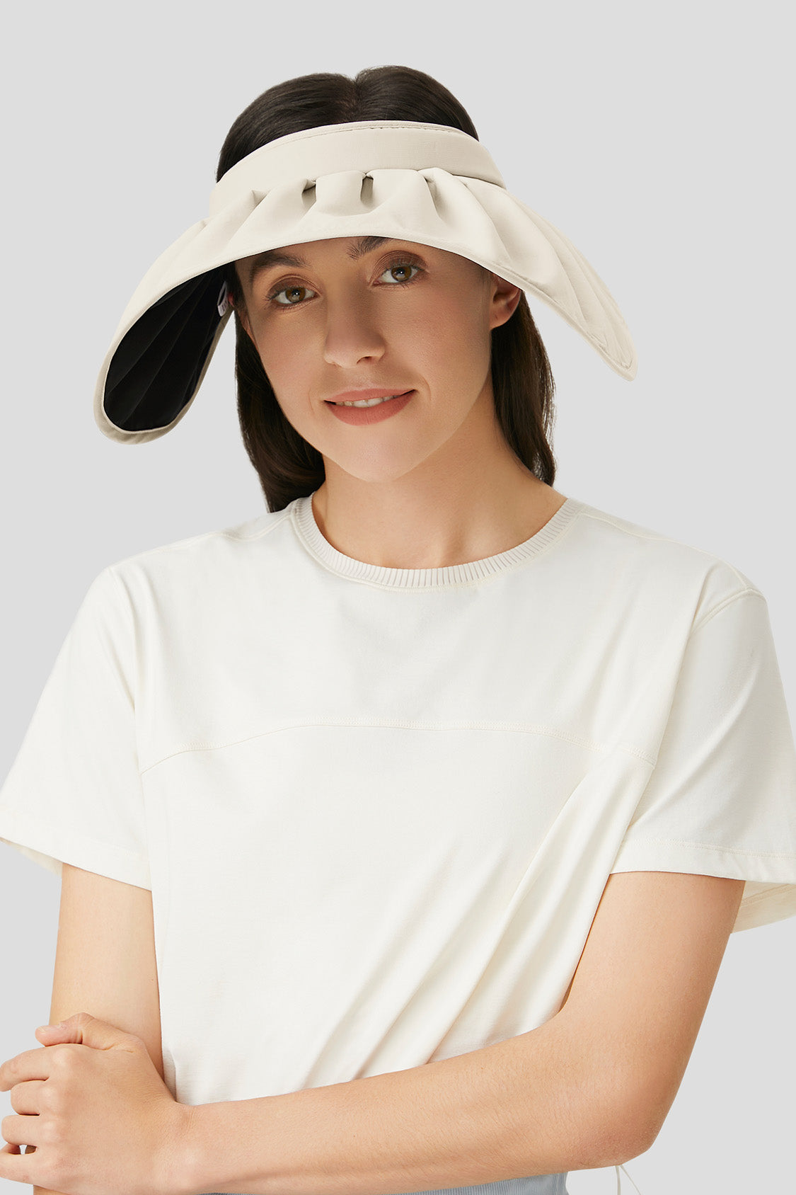 Wholesale Custom Logo Summer Women Fashion Wide Brim Sports Empty Top Shell  Hat Dual-Use Sun Visor UV Protection Cap Hat for Beach/Outdoor - China Hat  and Caps price