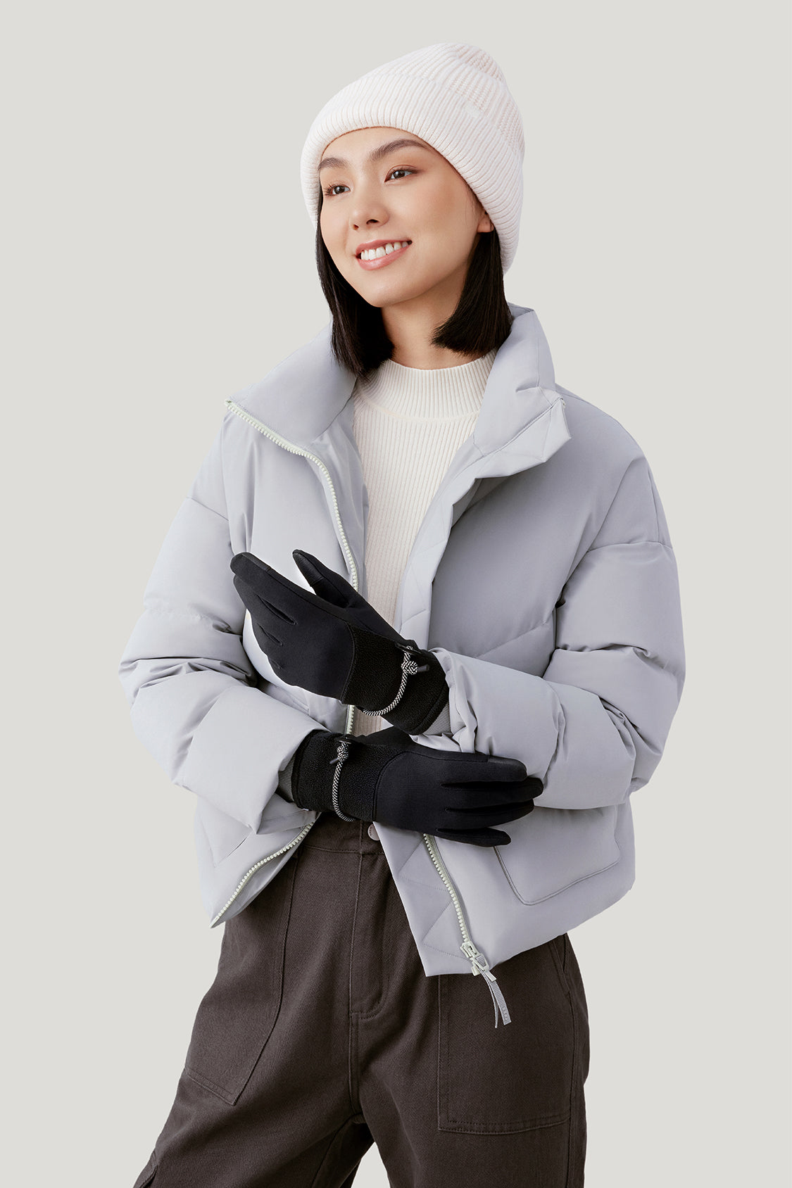 Beneunder Knitted Winter Gloves, Women's Touch-Screen Warm Gloves