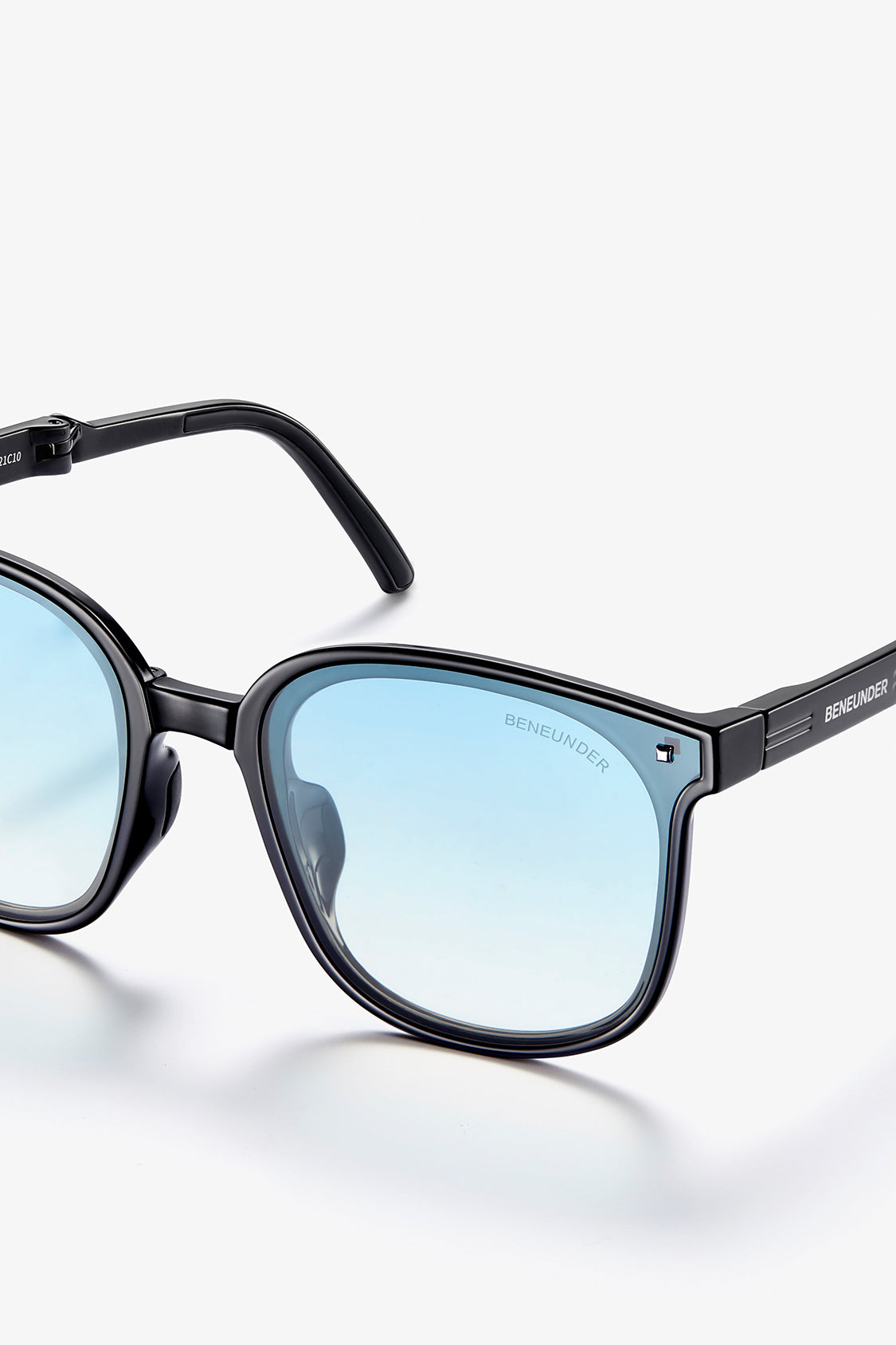 beneunder wild polarized folding sunglasses shades for women men #color_transparent blue