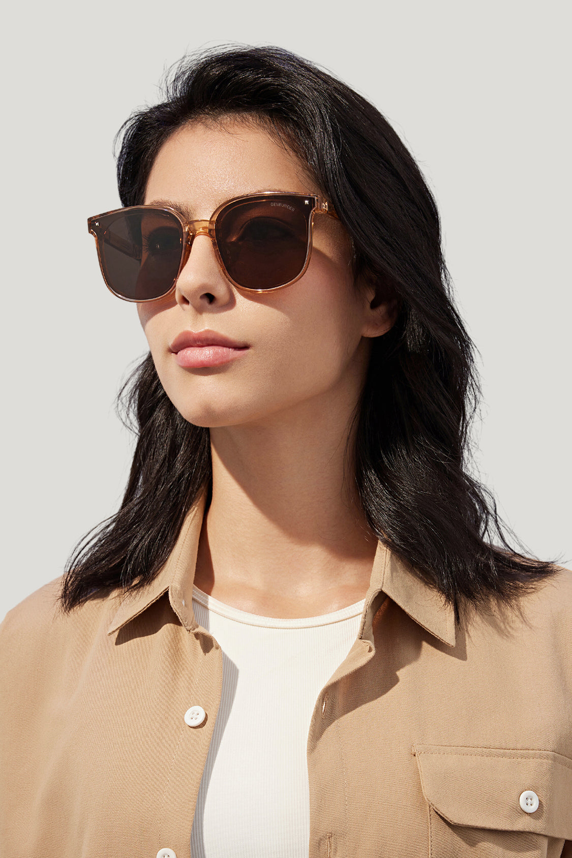 beneunder wild polarized folding sunglasses shades for women men #color_coconut brown