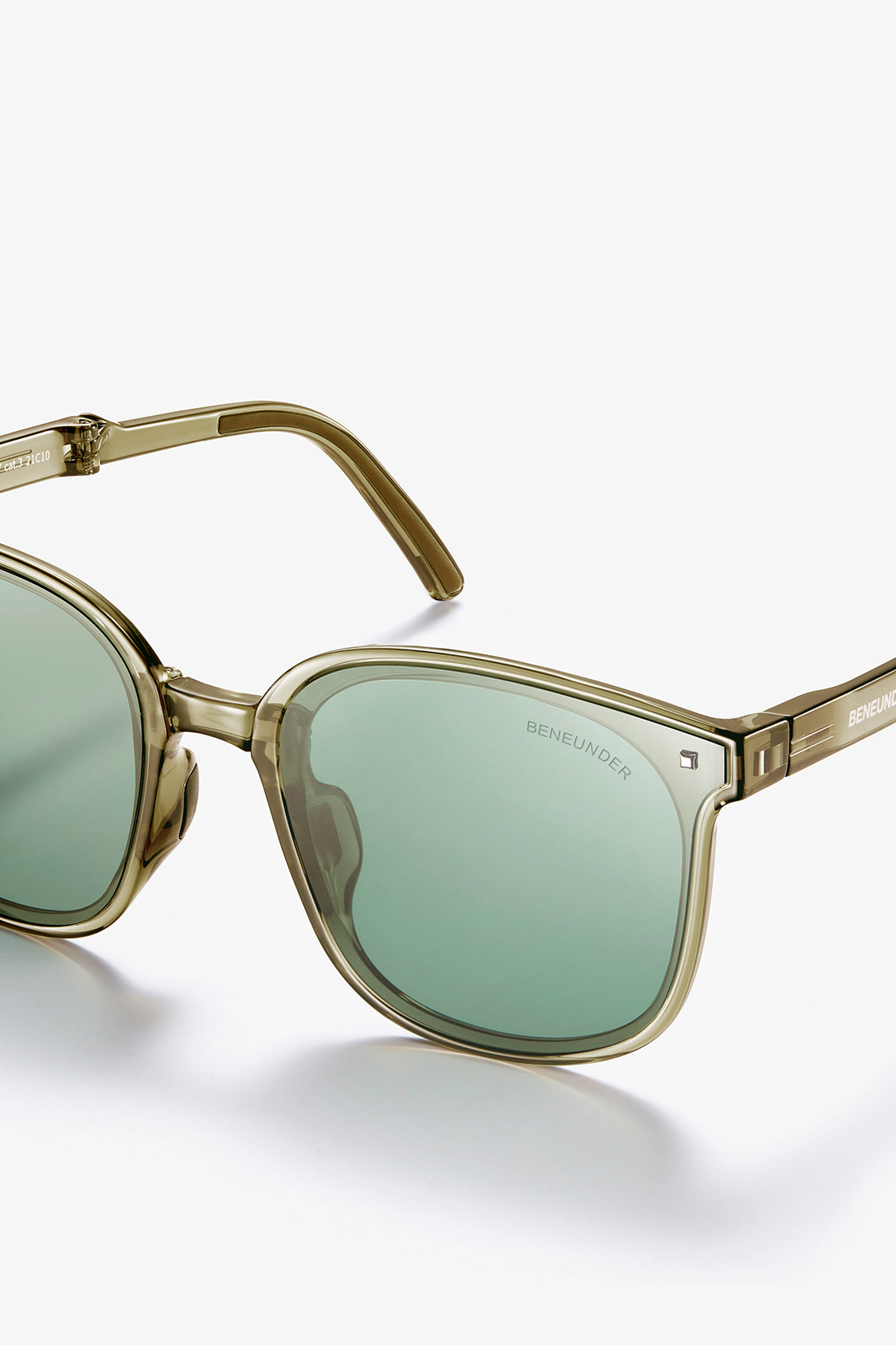 beneunder wild polarized folding sunglasses shades for women men #color_deep space green