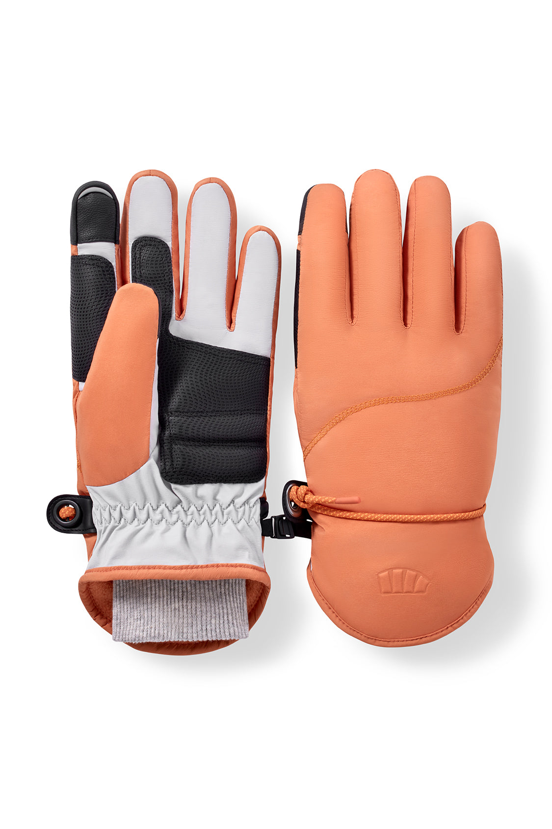 Ski gloves sales orange