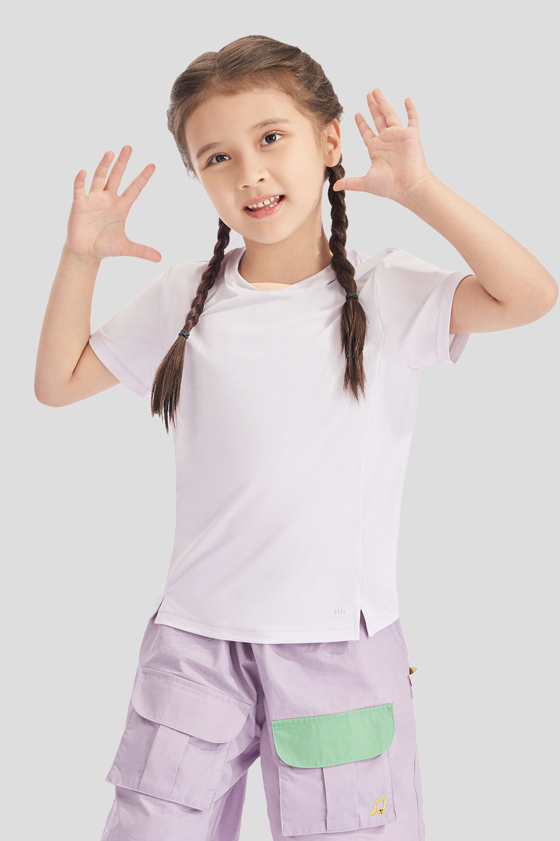 beneunder kids outdoor sun protection shirt upf50 #color_milk purple