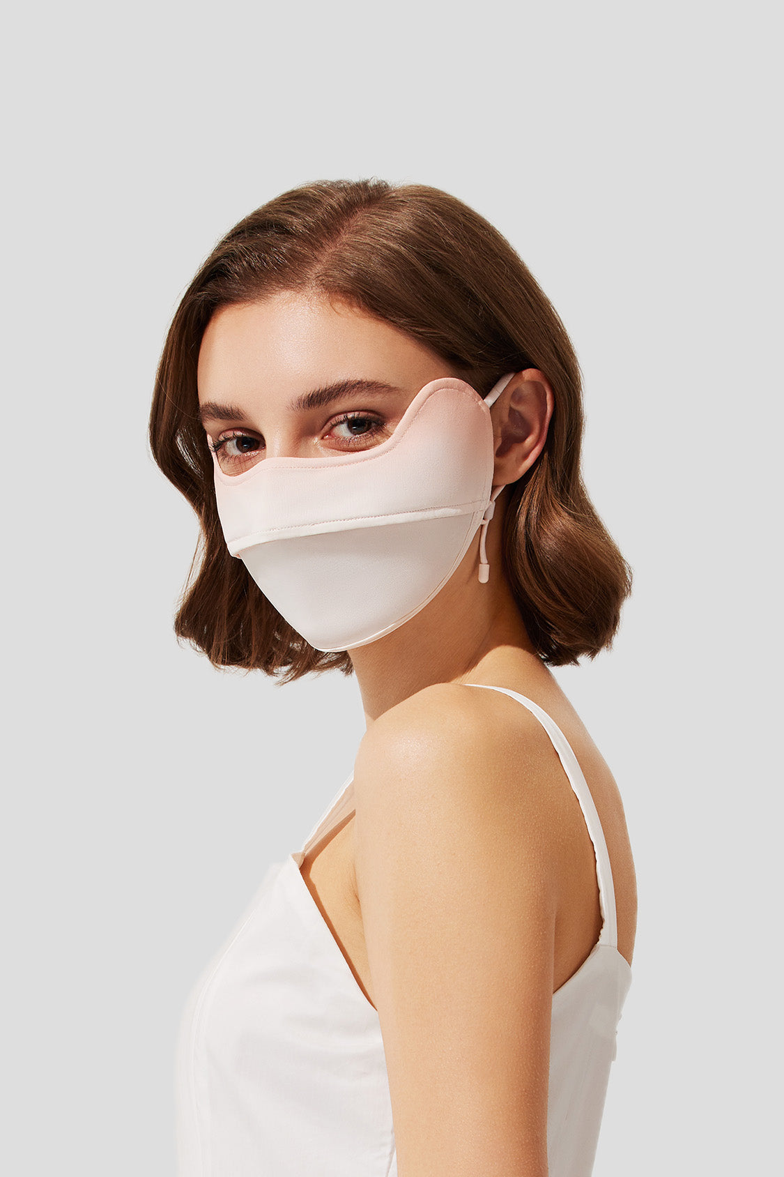 UV Protection Face Mask, Beneunder Face Cover UPF 50+ for Women Cream Purple