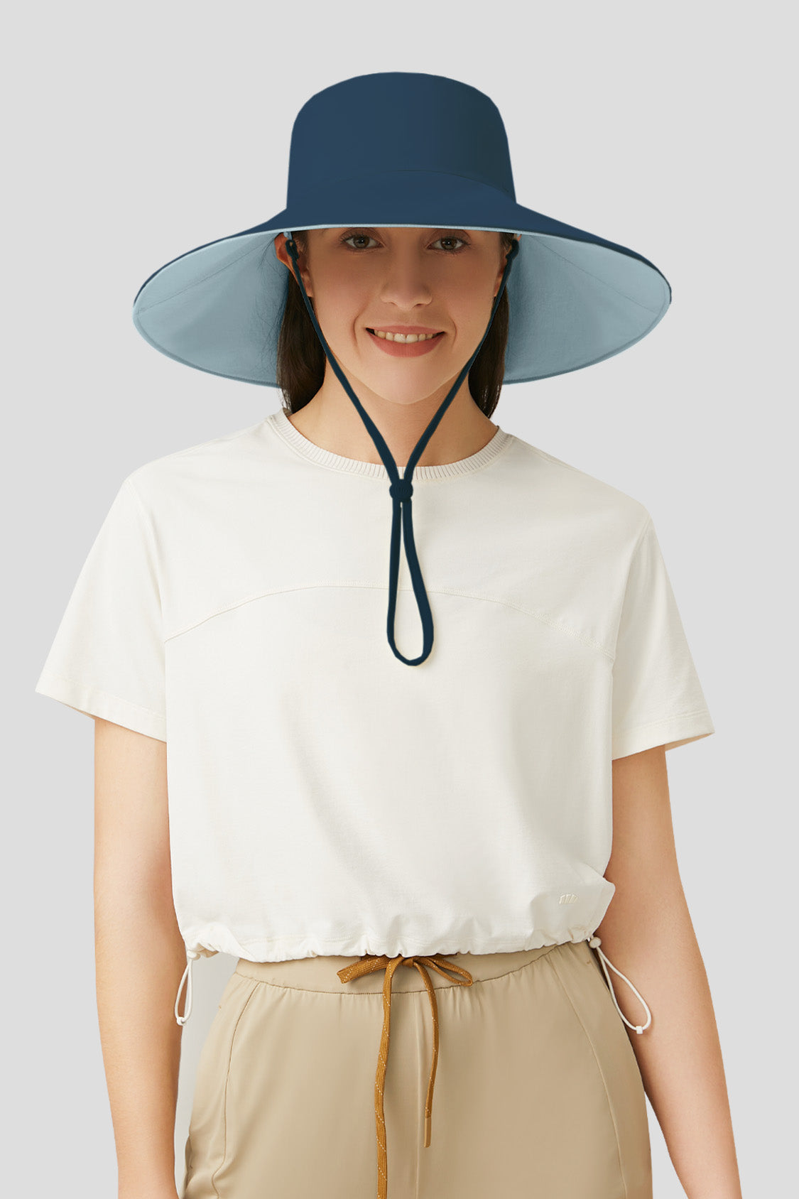 sun hat beneunder women's dome cozy upf50+ uv sun protection bucket hat #color_blue - misty Blue