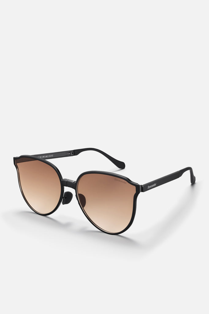 beneunder ultra-lightweight foldable sunglasses uv400 #color_burnt coconut tea