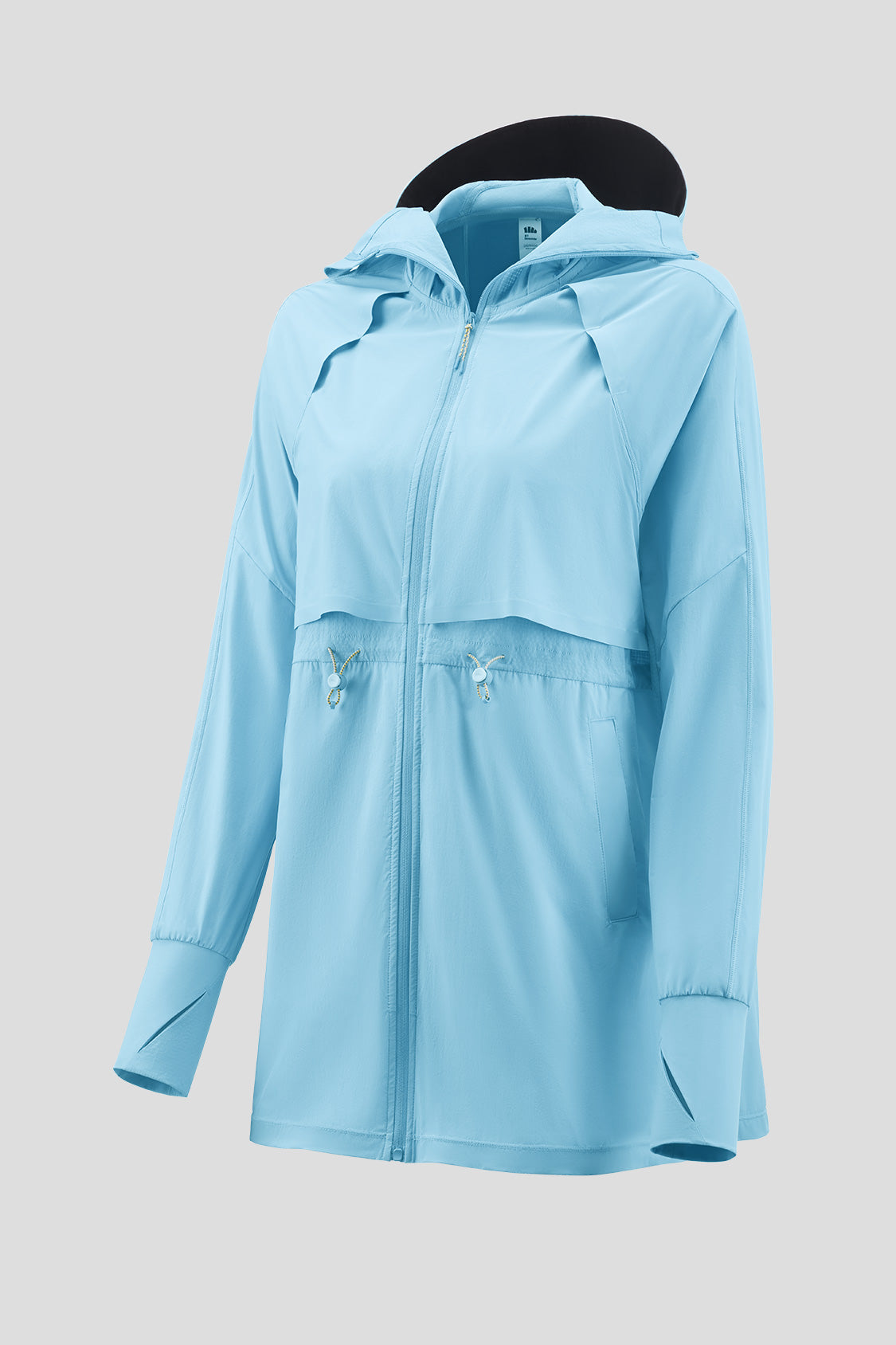 beneunder yunzi yee  women's ultra-lightweight mid-length sun protection clothing UPF50+ #color_sky lake blues