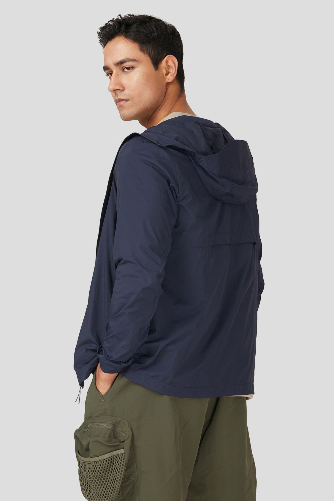Lightweight Full Zip Hoodie Jacket, Men Sun Protection Cooling
