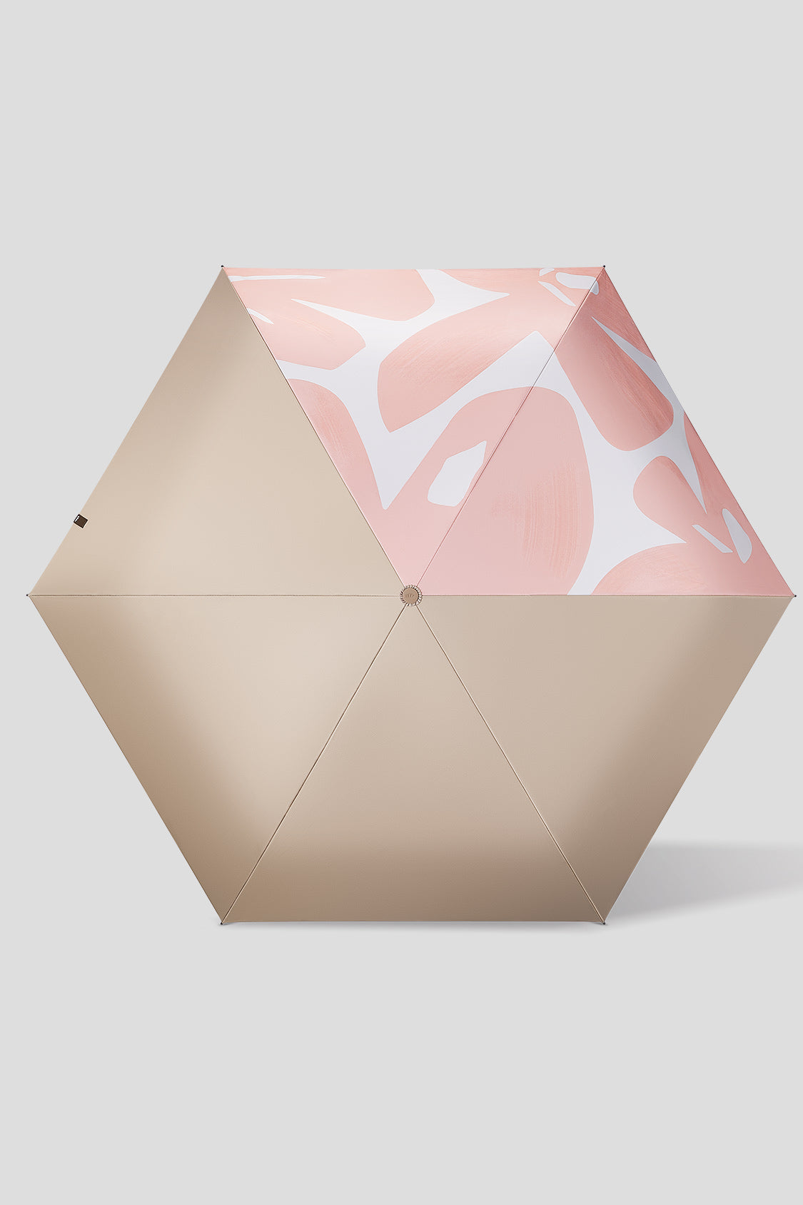 all-weather umbrella beneunder upf50+ uv sun protection umbrella #color_brown-pink
